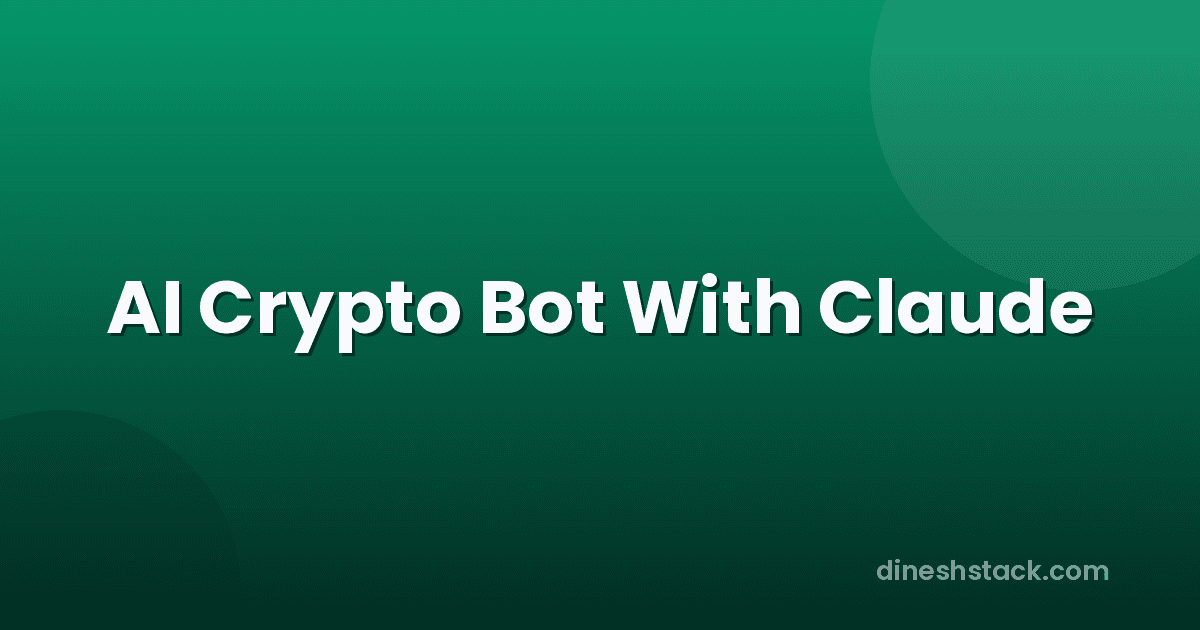 How I Built an AI Crypto Trading Bot with Claude AI