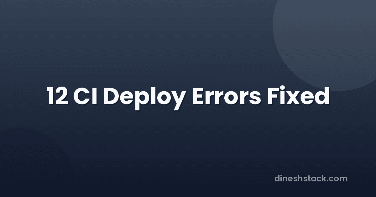 Deploy to VPS with GitHub Actions: 12 Real Errors Fixed (Laravel 13 + Next.js 16)