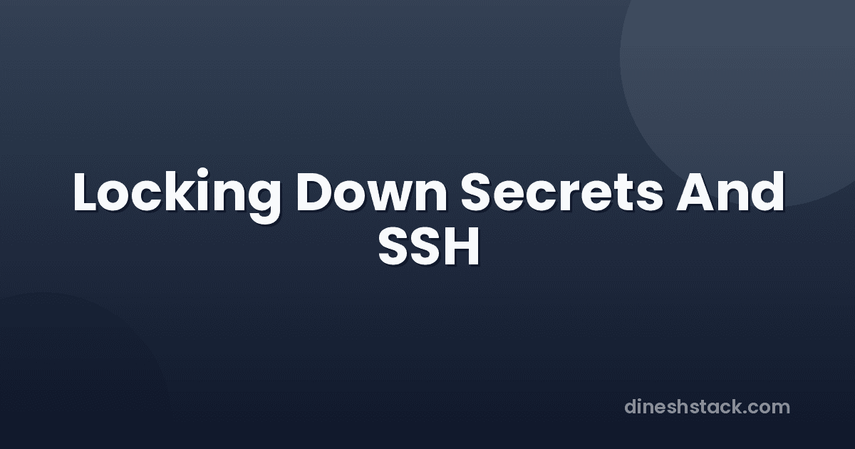 Locking Down Secrets and SSH with AI (and the Cloud-Init Trap)