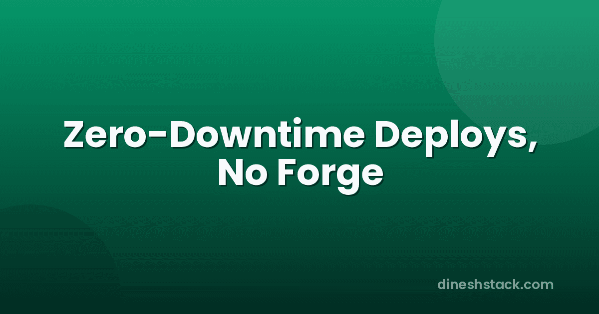 Zero-Downtime Deploy to a VPS with GitHub Actions