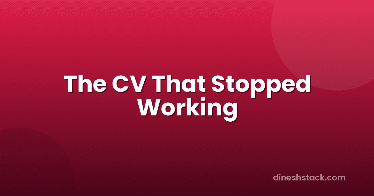 My CV Got Me UAE Tech Jobs Through Indeed for Three Years. Then It Stopped.