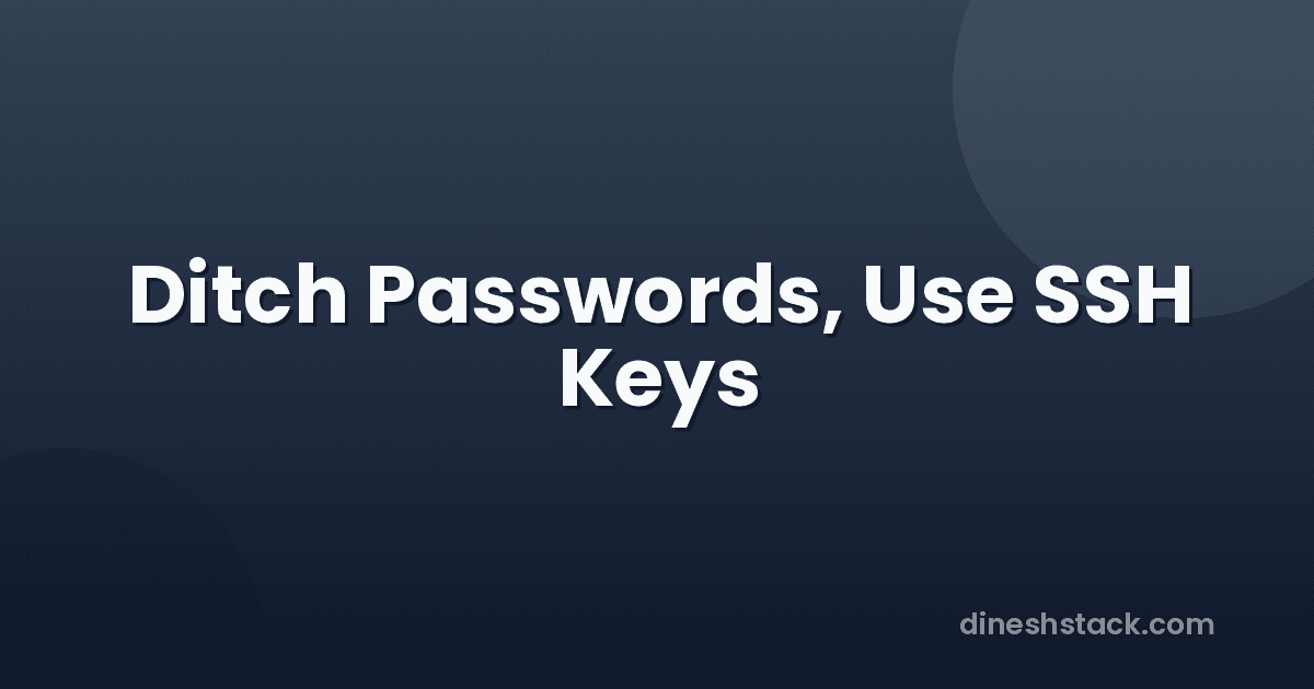 How to Set Up SSH Key Authentication on Mac (and Why You Should Never Use Passwords)