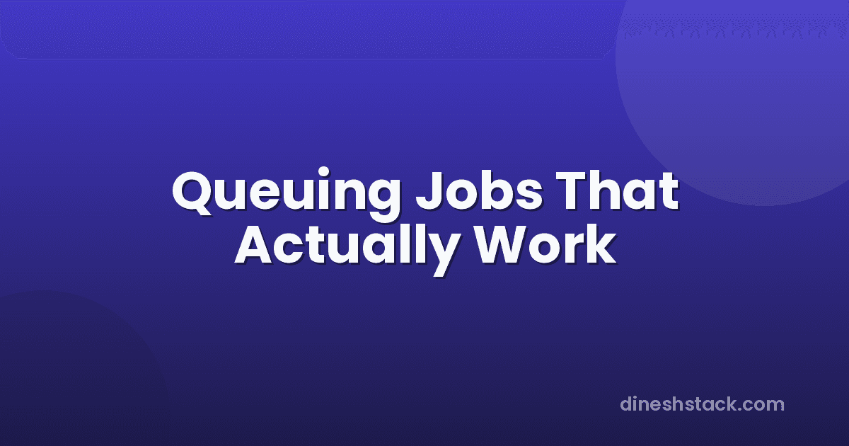 Laravel Queues Deep Dive: Jobs, Batches, Chains & Failed Jobs