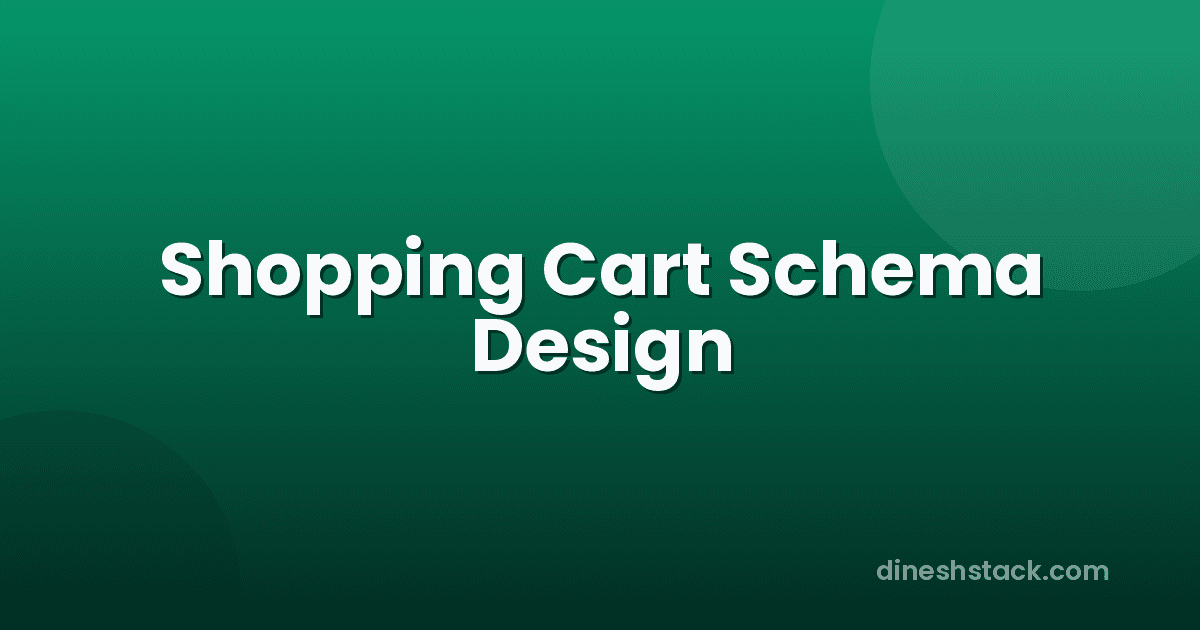 Shopping Cart Database Design: Complete Schema for Laravel E-Commerce (Tables, Indexes, Relationships)